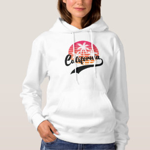 White California Retro Women's Hoodie