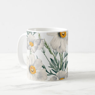 White California Tree Poppy Flowers Pattern Coffee Mug