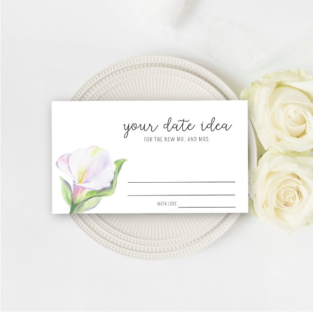 White calla - Date night ideas \ Date jar Enclosure Card (Creator Uploaded)