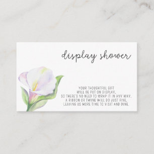 White calla - Display Shower Enclosure Card