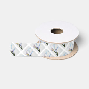 WHITE CALLA LILIES RIBBON SATIN RIBBON