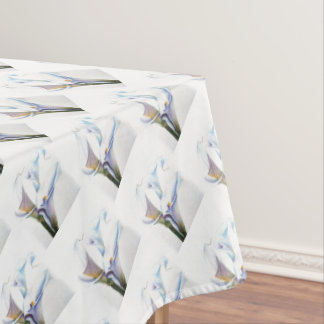 WHITE CALLA LILIES TABLECLOTH
