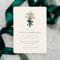 White Calla Lily Elegant Wedding Bridal Shower