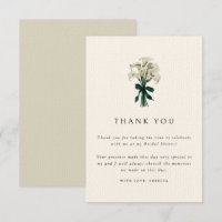 White Calla Lily Elegant Wedding Bridal Shower
