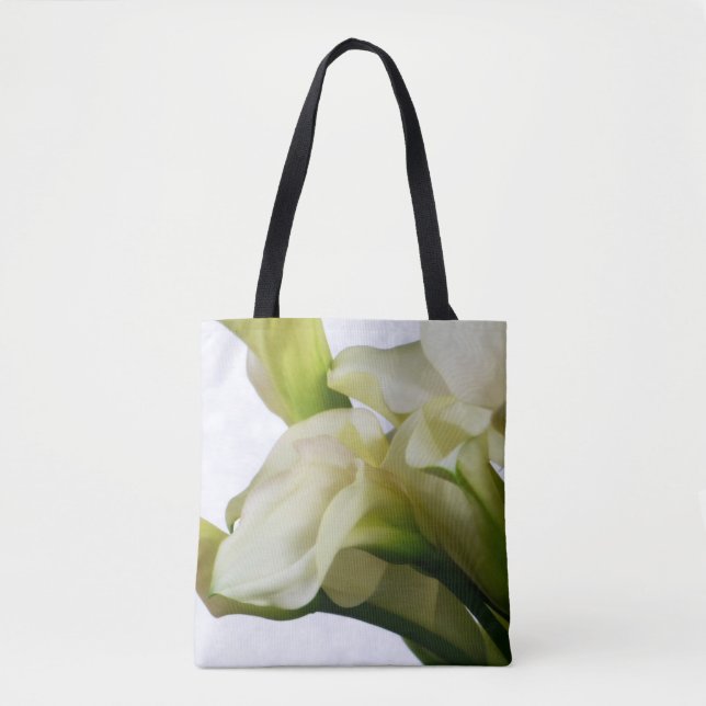 White Calla Lily Tote Bag  lk (Front)