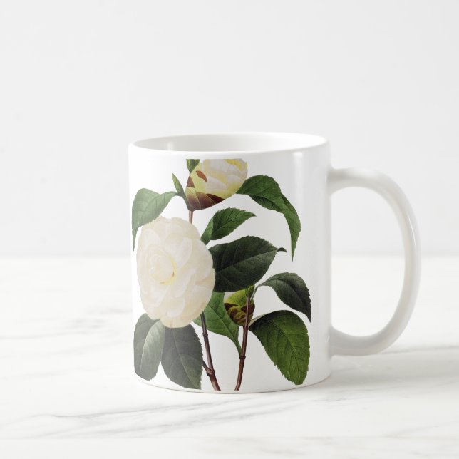 White Camellia, 1833 Coffee Mug (Right)