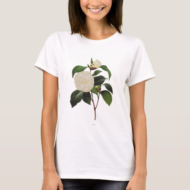 White Camellia, 1833 T-Shirt (Front)