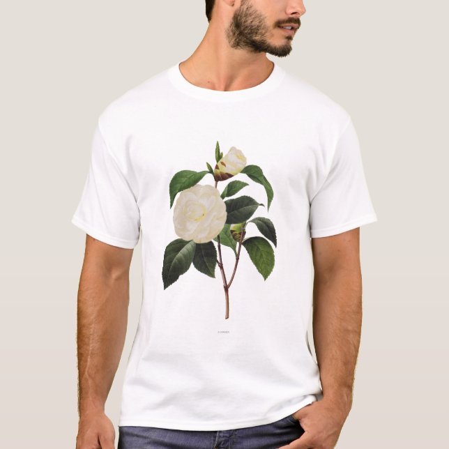 White Camellia, 1833 T-Shirt (Front)