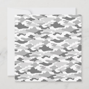 White camouflage card