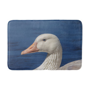 White Canadian Goose Bath Mat