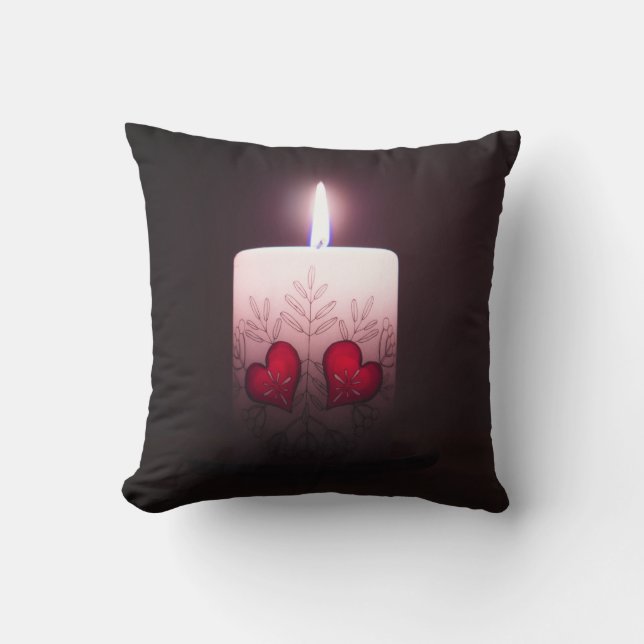 White Candle Cushion (Front)