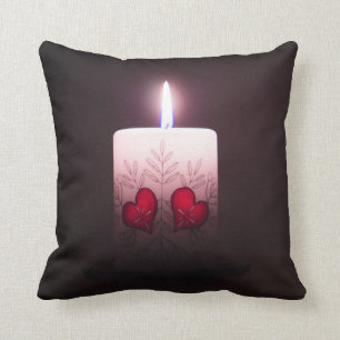 White Candle Cushion