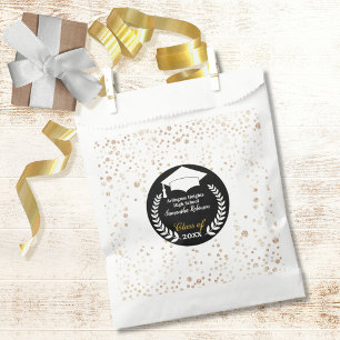 White Cap and Laurel Graduation Party  Favour Bags