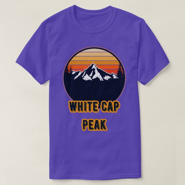 White Cap Peak  1 T-Shirt (Design Front)