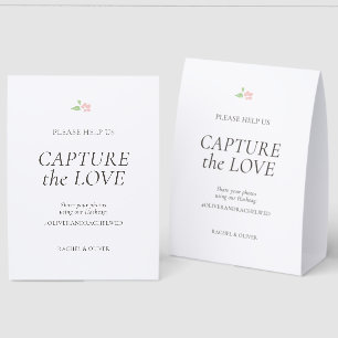 White   Capture the Love Wedding Table Top 