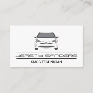 White Car Auto Business Card