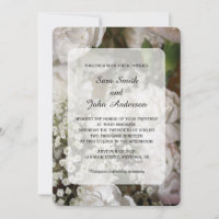 White Carnations & Baby's Breath Wedding