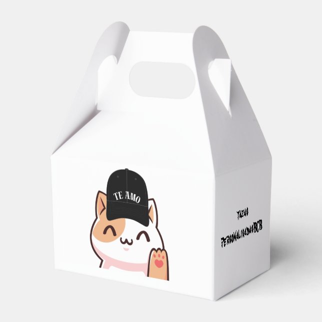 WHITE CARTON FOR PACK FAVOUR BOX (Front Side)