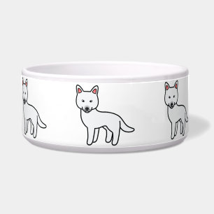 White Cartoon Siberian Husky Dog