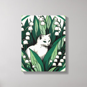 White Cat Canvas Print