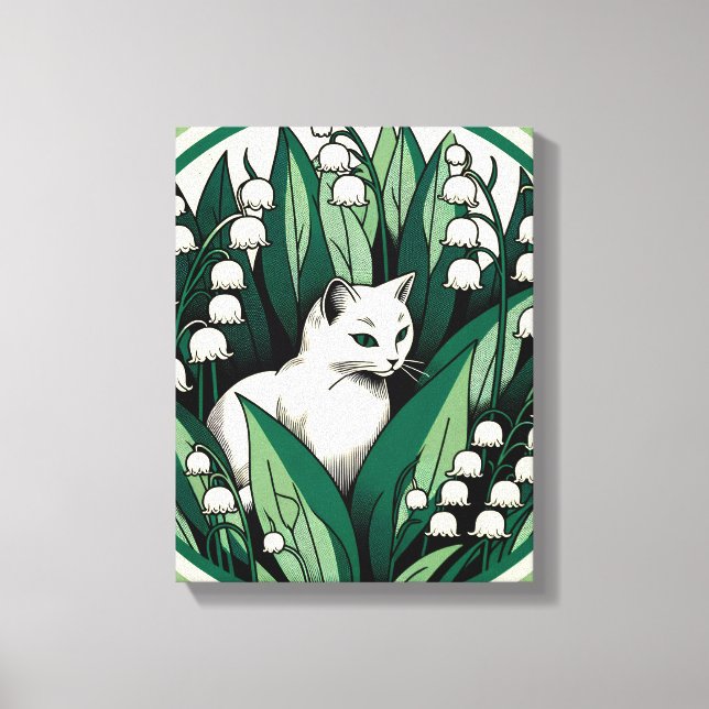 White Cat                                          Canvas Print (Front)