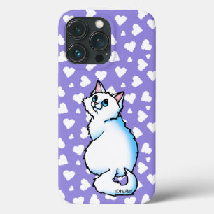 White Cat iPhone 13 Pro Case