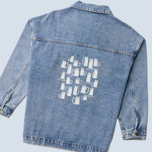 White Cat Denim Jacket