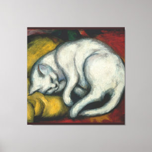 White Cat, Franz Marc Canvas Print