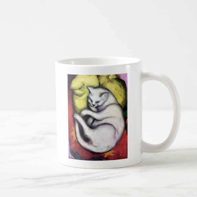 White cat, Franz Marc Coffee Mug (Right)