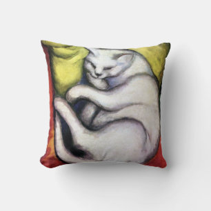 White cat, Franz Marc Cushion