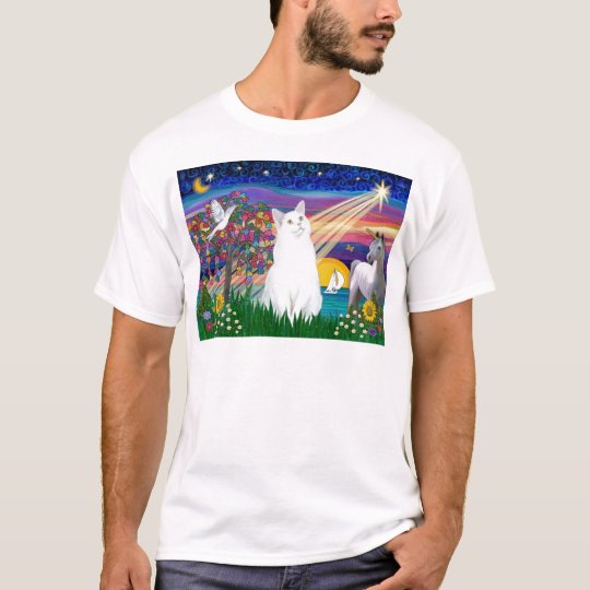 White Cat - Magical Night T-Shirt