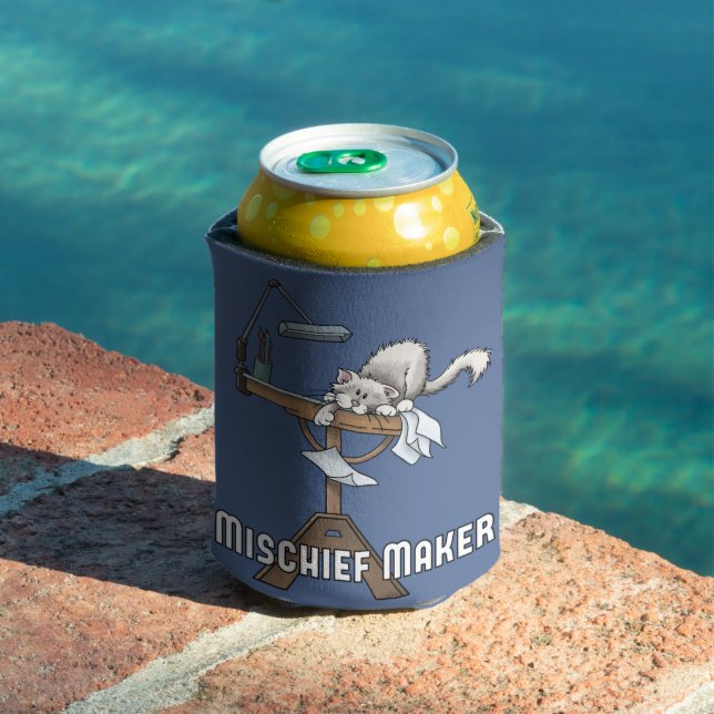White Cat Mischief Maker  Can Cooler (In Situ Pool)