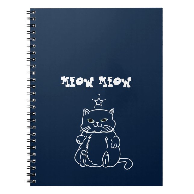 white cat notebook (Front)