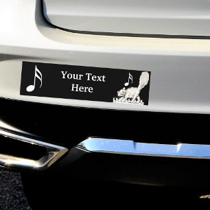 White Cat on Piano Keys Bumper Sticker