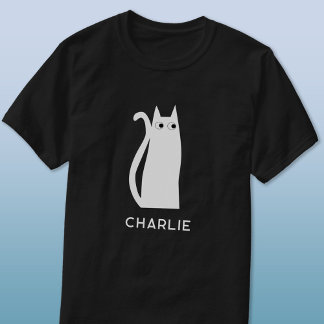White Cat Personalised T-Shirt