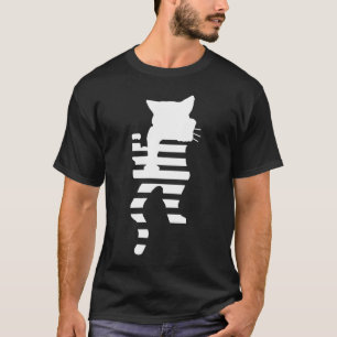 White Cat Silhouette  T-Shirt