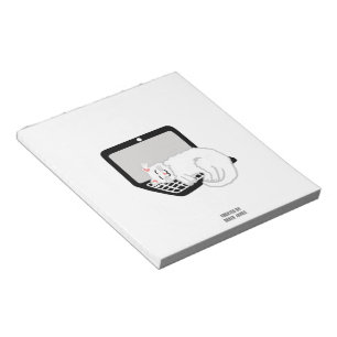 White Cat Sleeping On Laptop Notepad