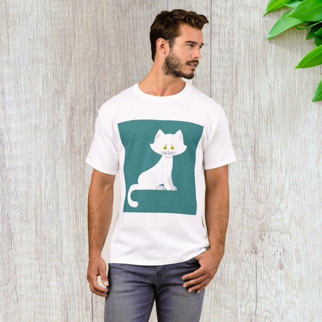White Cat T-Shirt (Creator Uploaded)