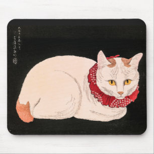 White Cat - Takahashi Shotei Mouse Mat