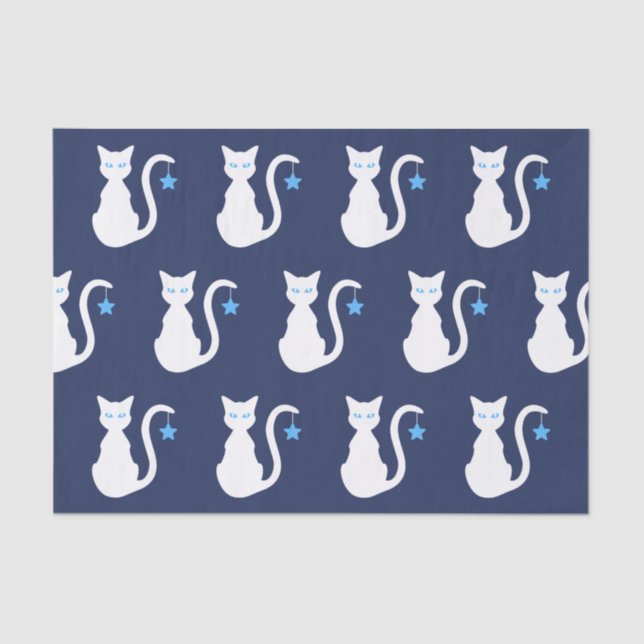 White Cat Tissue Paper (Front)