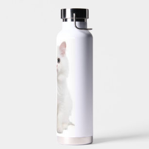 White Cat Water Bottle