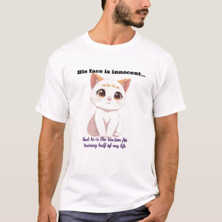 White cat with an innocent face T-Shirt
