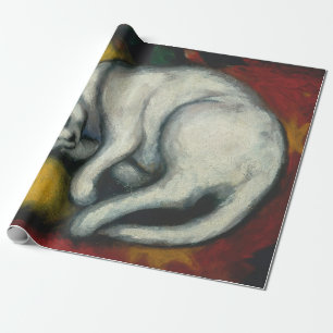 White Cat Wrapping Paper