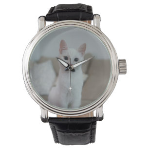 White cat Zazzle_Growshop. Watch