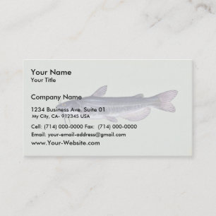 White catfish business card