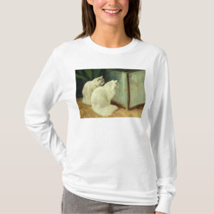 White Cats Watching Goldfish T-Shirt