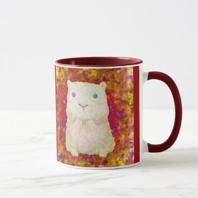 white cavy mug(RED) Mug (Right)