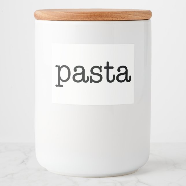 White Ceramic Kitchen Canisters Home Food Storage  Label (Front)