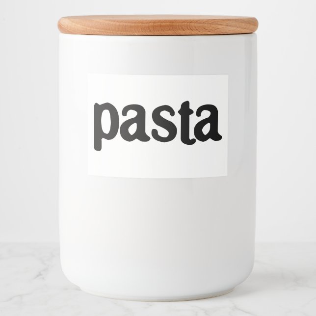 White Ceramic Kitchen Canisters Home Food Storage  Label (Front)