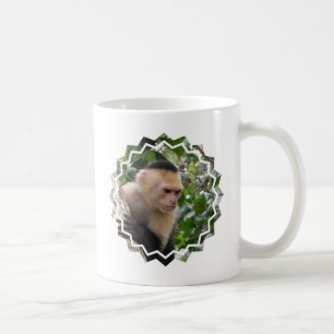 White Cheeked Capuchin Monkey Coffee Mug